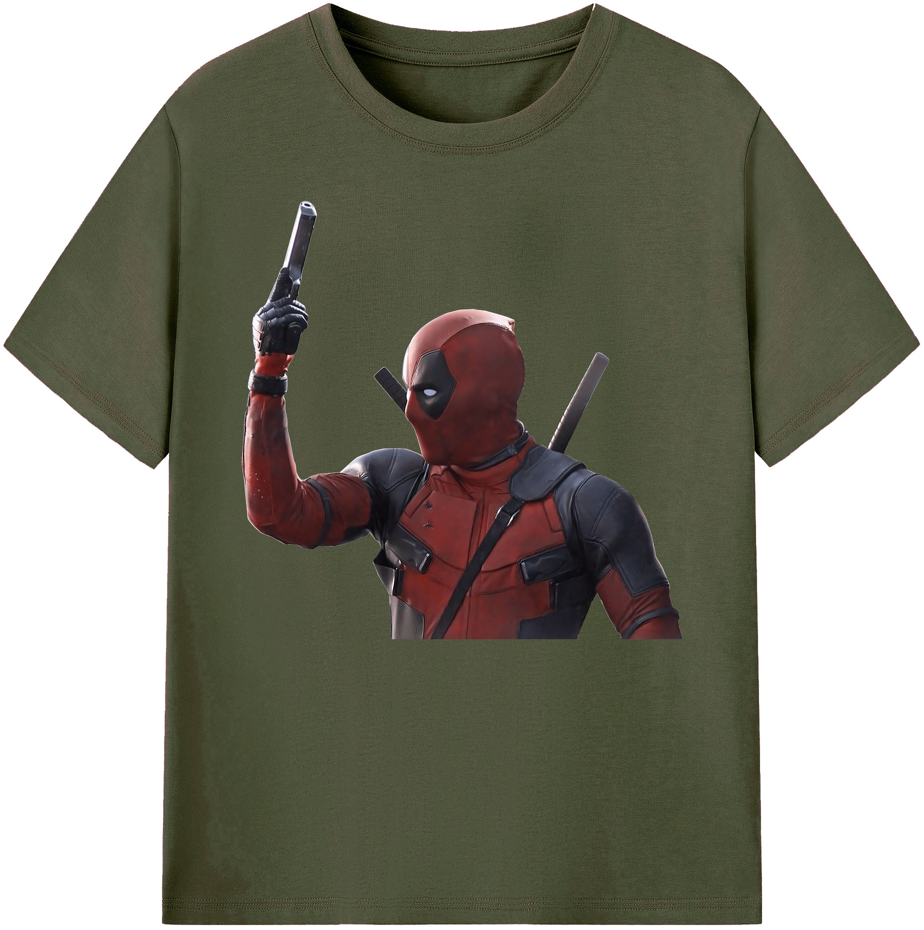 （画像用） Deadpool デッドプール 綿100％ メンズ半袖Tシャツ｜肌触りやわらか＆通気性